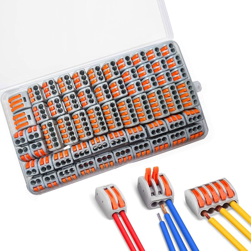 ZFYQ 60 darabos elektromos csatlakozó szett vezérlőkarral, szilárd és sodrott vezetékekhez