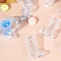 Pahare în formă de cizmă de cowboy ZGDEIWGF, 10 bucăți, pahare transparente din plastic pentru bere, amuzante, decor mini pentru petreceri cowboy 3