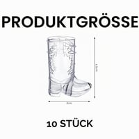 Pahare în formă de cizmă de cowboy ZGDEIWGF, 10 bucăți, pahare transparente din plastic pentru bere, amuzante, decor mini pentru petreceri cowboy 2