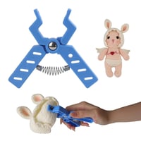 ZGDYi Clește pentru ochi de siguranță pentru păpuși amigurumi, 5-30 mm, instrument ergonomic pentru aplicarea ochilor de siguranță, pentru jucării croșetate, albastru 1