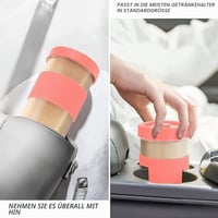 Pahar pentru Bubble Tea ZgoEC cu pai și capac, 710 ml (24 oz), set de 2 bucăți, set pahare pentru băuturi 5