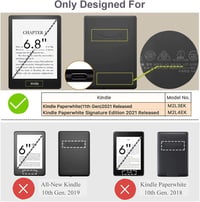 ZhaoCo Kindle Paperwhite Tok - Vékony Okos Védőtok PU Bőrből 6,8" E-olvasóhoz - Kompatibilis 11. Generációs (2021) és Signature Edition Mode 2