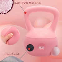 ZhaoCo Soft Kettlebell 4kg-10kg Vasgolyó Edzéshez Nőknek és Férfiaknak 6