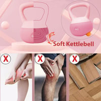 ZhaoCo Soft Kettlebell 4kg-10kg Vasgolyó Edzéshez Nőknek és Férfiaknak 5