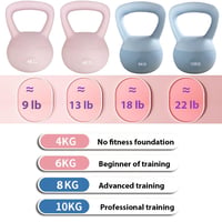 Mäkký kettlebell ZhaoCo Soft 8 kg – Pieskom plnený mäkký kettlebell pre začiatočníkov, na domáce cvičenie, prevedenie šetrné k podlahe, silový tréning 2