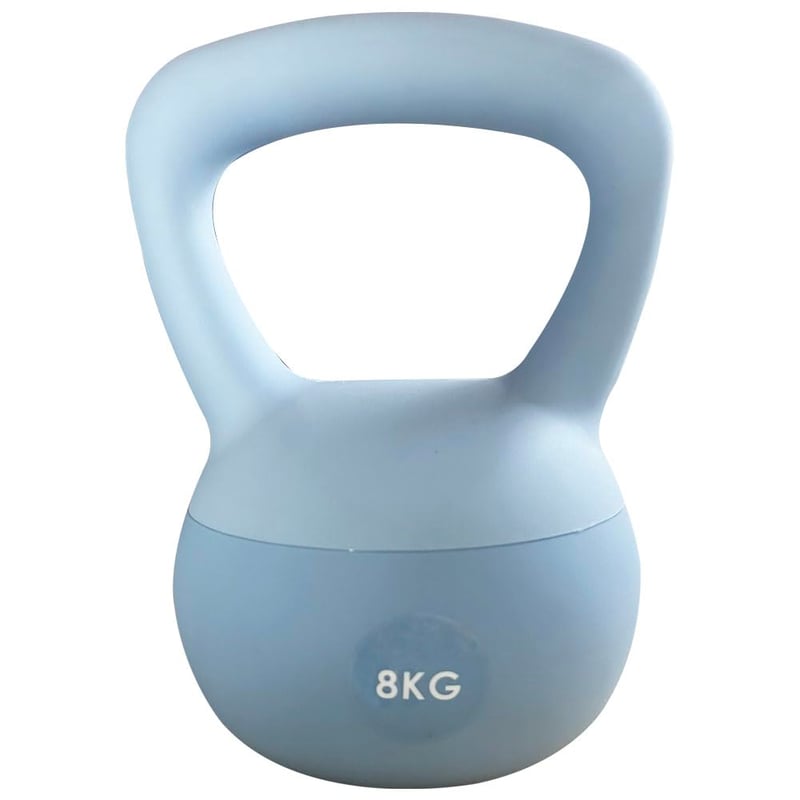 Mäkký kettlebell ZhaoCo Soft 8 kg – Pieskom plnený mäkký kettlebell pre začiatočníkov, na domáce cvičenie, prevedenie šetrné k podlahe, silový tréning