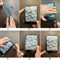 Univerzálny protišmykový silikónový remienok na ruku ZhaoCo s držiakom na prsty pre 6" / 6,8" / 7" čítačky e-kníh Kindle, Kobo, Sony – nefritový 2