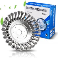 ZHHR Čelična četka za uklanjanje korova za trimer s provrtom od 25,4 mm, profesionalna četka za čišćenje korova za motorne kose i kosilice 1