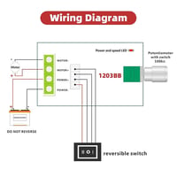 ZHITING 6V-28V 3A 80W PWM Motor Speed Controller Forgatásirányt Váltó 6