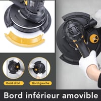 Șlefuitor pentru gips-carton ZHJAN 900W, telescopic, cu mâner LED, 5 trepte de viteză 1400-2700 rpm, pentru șlefuire dură și fină, include 12 discuri abrazive și sac de colectare a prafului 3