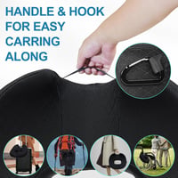 ZHOOGE fánk alakú memóriahabos coccyx ülőpárna - fekete, standard méret 7
