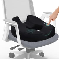 ZHOOGE fánk alakú memóriahabos coccyx ülőpárna - fekete, standard méret 1