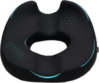 ZHOOGE fánk alakú memóriahabos coccyx ülőpárna - fekete, standard méret 2