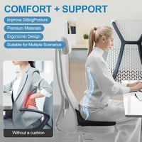 ZHOOGE fánk alakú memóriahabos coccyx ülőpárna - fekete, standard méret 6