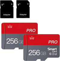 ZHSWEN 256GB Micro SD kártya Class 10 2db adapter nélkül okostelefonhoz kamerához 1
