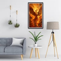 ZHUMUTO XXL Gyémánt Festmény Főnix Mintával - 40x70 cm 5D Kreatív Készlet Felnőtteknek, Teljes Kellékekkel, Nappali Dekorációhoz 2