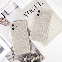 Husă ZhuoFan pentru iPhone 12 6,1" - Model cu imprimeu de leopard, alb mat, ultra subțire, din silicon TPU, rezistentă la șocuri, anti-zgârieturi, carcasă de protecție tip bumper, 07 5