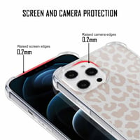 ZhuoFan kryt na iPhone 15 Pro Max s remienkom na krk – priehľadný s leopardím vzorom 4