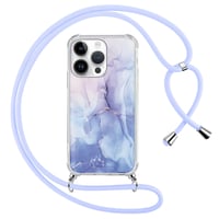 Husă ZhuoFan cu model de marmură și șnur pentru iPhone SE 2022/2020/8/7 - albastru 1