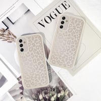 ZhuoFan puzdro pre Samsung Galaxy A55 5G 6,5" - biele matné tenké silikónové TPU puzdro s leopardím vzorom, odolné voči nárazom a poškriabaniu, 07 3