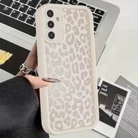 ZhuoFan puzdro pre Samsung Galaxy A55 5G 6,5" - biele matné tenké silikónové TPU puzdro s leopardím vzorom, odolné voči nárazom a poškriabaniu, 07 5