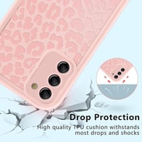 ZhuoFan Samsung Galaxy S22 5G tok - leopárdmintás rózsaszín matt szilikon TPU (03) 2