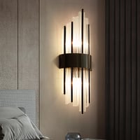 zhxinashu Fekete Üveg Fali Lámpa – Ipari Stílusú E14 Vintage Art Deco Beltéri Fali Világítás Hálószobába, Nappaliba, Konyhába 9