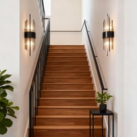 zhxinashu Fekete Üveg Fali Lámpa – Ipari Stílusú E14 Vintage Art Deco Beltéri Fali Világítás Hálószobába, Nappaliba, Konyhába 7