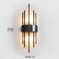 zhxinashu Fekete Üveg Fali Lámpa – Ipari Stílusú E14 Vintage Art Deco Beltéri Fali Világítás Hálószobába, Nappaliba, Konyhába 2