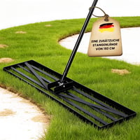 ZIKEBTUY Hrable na vyrovnávanie trávnika 75x25 cm, so 193 cm dlhou násadou – Záhradný nástroj na vyrovnávanie trávnika, golfových ihrísk a fariem 1