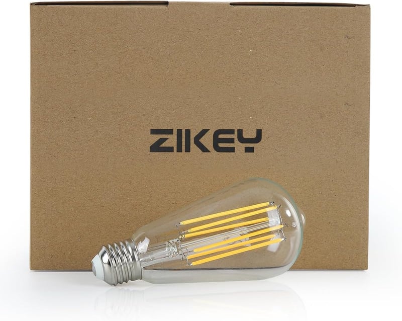 ZIKEY 10W LED Edison izzó E27 3db, 2700K meleg fehér, 1000 lumen, szabályozható