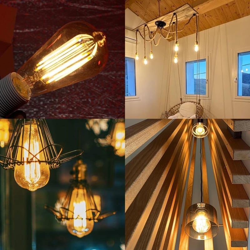 ZIKEY 10W LED Edison izzó E27 3db, 2700K meleg fehér, 1000 lumen, szabályozható