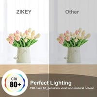 ZIKEY 10W LED Edison izzó E27 3db, 2700K meleg fehér, 1000 lumen, szabályozható 6