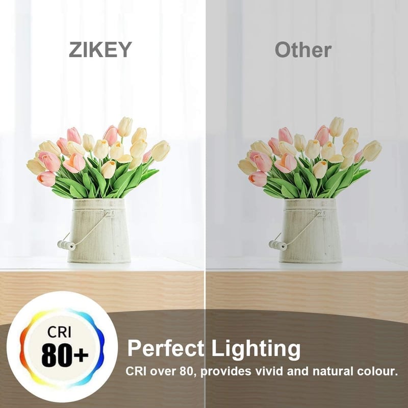 ZIKEY 10W LED Edison izzó E27 3db, 2700K meleg fehér, 1000 lumen, szabályozható