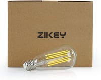 ZIKEY ST64 10W LED Edison izzó E27 - hideg fehér 6500K - 3 db 7