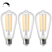 ZIKEY ST64 10W LED Edison žarulja E27 prigušiva 2700K toplo bijela - 3 kom. 1