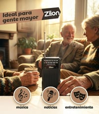 ZILON hordozható analóg zsebrádió FM/AM fejhallgató-kimenettel, AA elemes 8