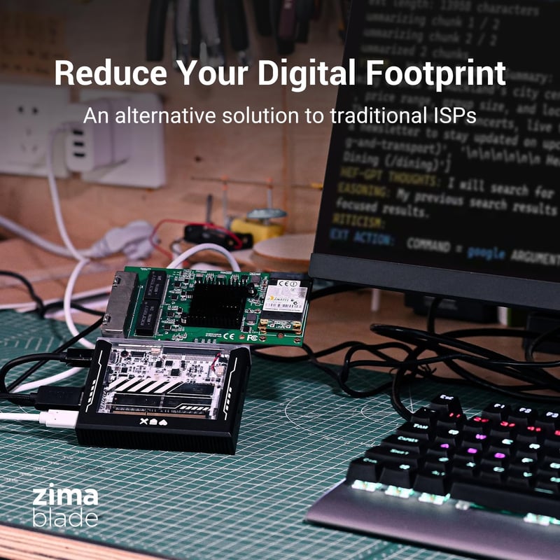ZimaBlade X86 Egykártyás Szerver PCIe x4, Gigabit Ethernet, 4K Hálózati Tár