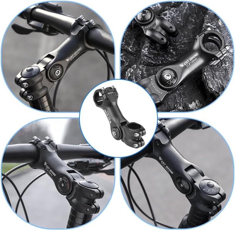 ZIMAOER 31.8mm Alumínium Kerékpár Kormányszár 120mm Állítható Emelő MTB Országúti