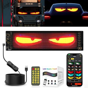 ZIMAOER programovateľný LED displej do auta, nákladného vozidla - 17x7 cm