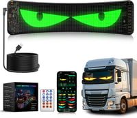 ZIMAOER Ochi de Demon LED pentru mașini și camioane, afișaj LED flexibil programabil pentru reclame personalizate 1