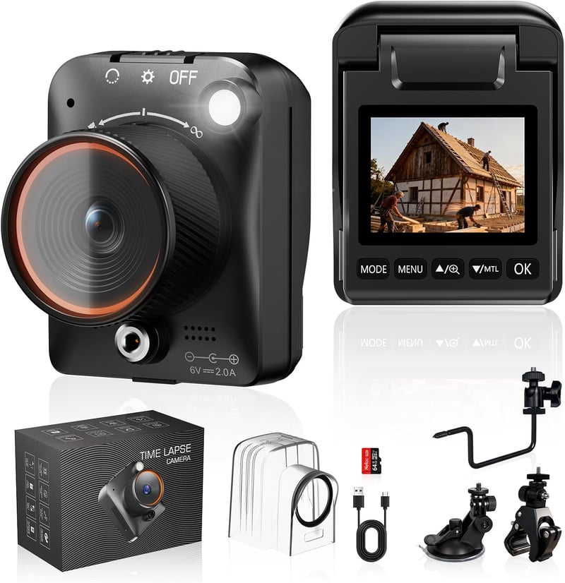 ZIMOCE 1296P Időzített Kamera 48MP Fotó 180 Nap Felvétel 64GB