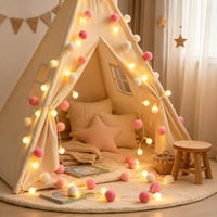 Ghirlandă luminoasă LED ZingBox pentru camera copiilor, 2 m, 20 LED-uri, cu baterii, decor pentru camera băieților 4