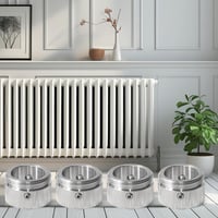 Zinueen 4 db termosztát adapter M30x1,5 RA/Rav/Ravl szelepekhez rozsdamentes 304, imbuszkulcs, 22 mm belső átmérő 7