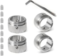 Zinueen 4 db termosztát adapter M30x1,5 RA/Rav/Ravl szelepekhez rozsdamentes 304, imbuszkulcs, 22 mm belső átmérő 1