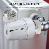 Zinueen 4 db termosztát adapter M30x1,5 RA/Rav/Ravl szelepekhez rozsdamentes 304, imbuszkulcs, 22 mm belső átmérő 3