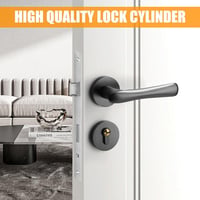 Zinueen Box lock, hengerzár betétes ajtózárbetét, falazható zár, 25 mm hátraszúrás, inox nemesacél, DIN bal vagy jobb, kerti kapu és bejárat 3