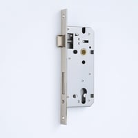 Zinueen Box lock, hengerzár betétes ajtózárbetét, falazható zár, 25 mm hátraszúrás, inox nemesacél, DIN bal vagy jobb, kerti kapu és bejárat 7
