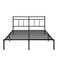 Zinus Elias fém ágykeret fejvéggel - 135x190 cm - 30 cm magasság - Fém ágylécek - Tárolóhely - Könnyű összeszerelés - Fekete 10