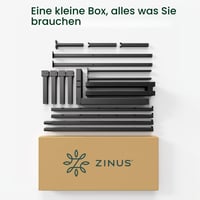 Zinus Elias metalni okvir kreveta 140x190 cm - visina 36 cm s prostorom za pohranu ispod kreveta - crni, čelični okvir za 2 osobe 7